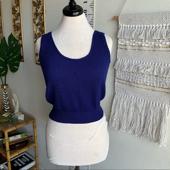 Vintage Tops - Vintage Scoop Sweater Tank